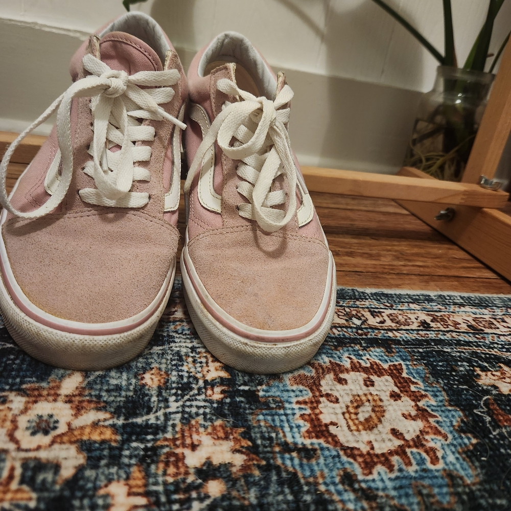 Vans Women's Blush Pink Sneakers - Picture 2 of 3